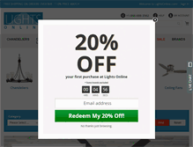 Tablet Screenshot of lightsonline.com